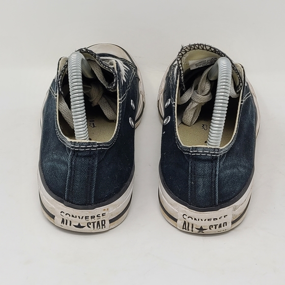 Converse Chuck Taylor All Star Low Top Canvas Shoes Black White Size 7 M9166 - Picture 8 of 9